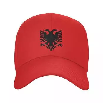 Флаг Албании Орел Бейсболка Женская Унисекс Дышащая Албанская Гордость Папа Шляпа Спортивные Шляпы От Солнца Adjustable Cap