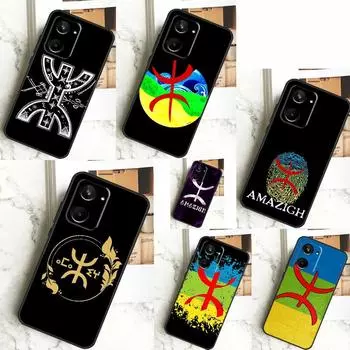 Флаг амазигов берберов для Realme 12 Pro Plus 9 10 11 GT5 C51 C31 C67 C55 C53 C35 C33 C30 C21Y C25s GT Neo 6 чехол Realme C67 4G