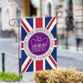 Флаг Англии к 70-летию, развевающийся флаг, украшение для вечеринки, садовый флаг One Size