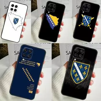 Флаг Боснии для Samsung Galaxy M12 M32 M52 M14 M34 M54 M21 M51 M31 M30s M20 M15 M55 M13 M33 M53 чехол Samsung M31