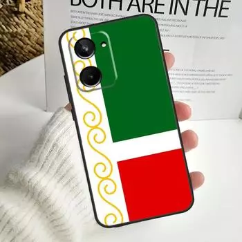 Флаг Чечни Чеченский Волк Чехол Для Realme 9 10 11 12 Pro Plus GT5 GT Neo5 C21Y C25s C30 C31 C33 C35 C51 C53 C55 C67 Realme 10 Pro