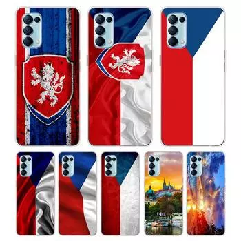 Флаг Чешской Республики, культура для OPPO Reno7 SE 6 5 ZF 4G 5G Find X2 X3 Neo Lite Pro Plus, прозрачный мягкий чехол для телефона OPPO Find X2 Neo