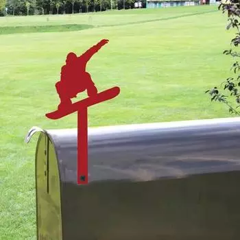 Флаг для почтового ящика, акриловый силуэт дракона, флаг для почтового ящика, устойчивый к погодным условиям, сменный флаг для почтового ящика, декоративный знак для почтового ящика на открытом воздухе A