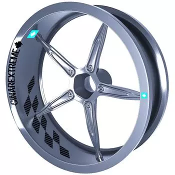 Флаг gp клетчатый дизайн черное углеродное волокно текстурированная внутренняя ободная лента колеса полосы наклейки наклейки CinarExtreme