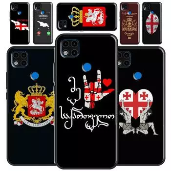 Флаг Грузии для Xiaomi Redmi Note 11 Pro, чехол для телефона Redmi 9T 9A 9C 9S 10S Note 9 10 Pro, задняя крышка Redmi 7