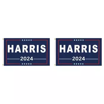 Флаг Камалы Харрис 2024 3x5 футов Флаг Камалы Харрис для президентских выборов 2024 года(грамм)