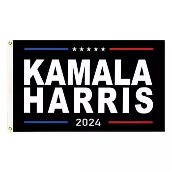 Флаг Камалы Харрис 2024 3x5 футов Флаг Камалы Харрис для президентских выборов 2024 года(С)