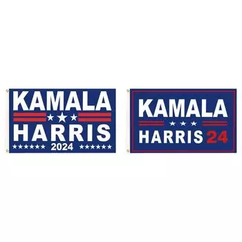 Флаг Камалы Харрис 2024 3x5 футов Флаг Камалы Харрис для президентских выборов 2024 года(D)