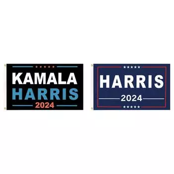 Флаг Камалы Харрис 2024 3x5 футов Флаг Камалы Харрис для президентских выборов 2024 года(И)