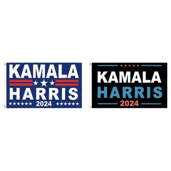 Флаг Камалы Харрис 2024 3x5 футов Флаг Камалы Харрис для президентских выборов 2024 года(D)