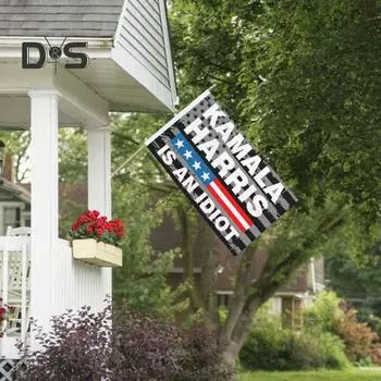 Флаг Камалы Харрис 2024 года 3x5 футов, флаг США для выборов, для внутреннего и наружного декора, ветроустойчивый патриотический баннер с медными пряжками для дома, двора, сада 90x150cm