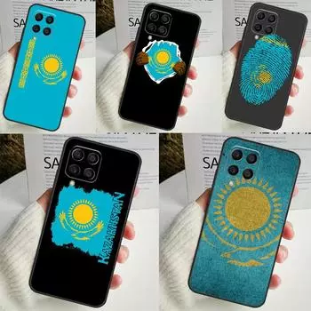 Флаг Казахстана для Samsung Galaxy M21 M51 M12 M32 M52 M13 M23 M33 M53 M34 M54 M30s M31s M15 M55 M20 Чехол Samsung M53