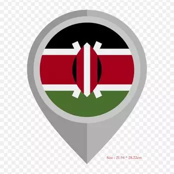 Флаг Кении, термопереносная печать, виниловые нашивки, наклейки для одежды, аппликации «сделай сам», моющиеся нашивки