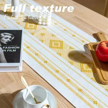 Флаг на стол, украшение для обеденного стола, простой флаг на стол, подставка для столовых приборов из хлопка и льна, подвесной флаг на стол, прямоугольное полотенце для стола 35 * 45cm (placemat)