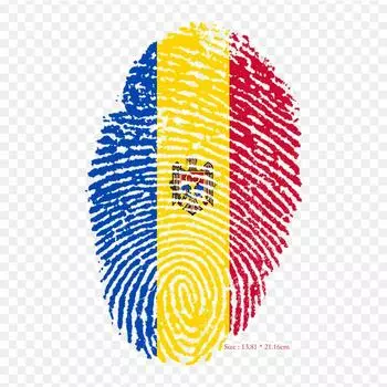 Флаг отпечатков пальцев Соединенные Штаты Америки Изображение страны Утюг на теплопередаче Печать Виниловые нашивки Наклейка для одежды DIY Аппликации Моющиеся нашивки