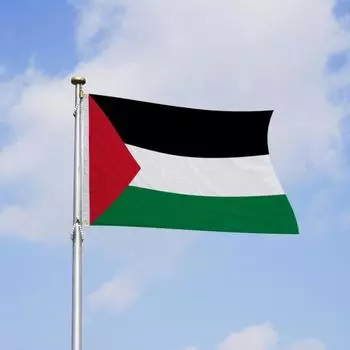 Флаг Палестины, устойчивый к выцветанию, тонкая работа, простая установка, холст, заголовок, палестинские национальные флаги B