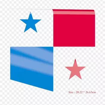 Флаг Панамы, термопереносная печать, виниловые нашивки, наклейки для одежды, аппликации «сделай сам», моющиеся нашивки