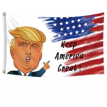 Флаг победы Трампа 5x3 фута Флаги Трампа на открытом воздухе Сохранят Америку великой снова(СтильБ)