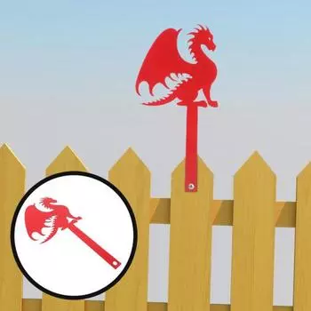 Флаг почтового ящика «Дракон», устойчивый к погодным условиям, декоративный знак для почтового ящика, флаг почтового ящика «Красный дракон» 1pc