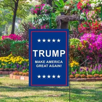 Флаг президентской кампании 2024 года, двухсторонний баннер для сада на открытом воздухе, предвыборная кампания в США