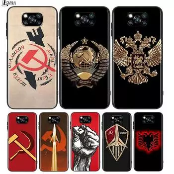 Флаг России для Xiaomi Redmi K30 K30S Mi 10T Lite Pro Poco X3 NFC X2 M3 M2 F2 Pro C3 F1, мягкий черный чехол для телефона Xiami A1(5X)