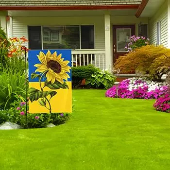 Флаг с подсолнухом, уличный флаг, внутренний флаг, настенные украшения One Size