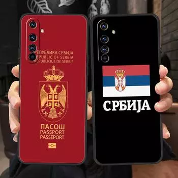 Флаг Сербии для Realme 11 10 9 8 5G 7 6 GT2 Pro Plus C21 C11 C25 C35 Мягкий силиконовый чехол для Realme GT Neo 2 3 3T чехол для телефона Realme GT2