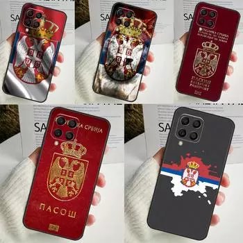 Флаг Сербии Сербский для Samsung Galaxy M21 M51 M12 M32 M52 M13 M23 M33 M53 M34 M54 M30s M31s M15 M55 M20 чехол Samsung M15