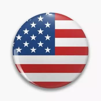 Флаг США, мягкая пуговица, булавка, брошь, модная мультяшная забавная ювелирная одежда, женская одежда для любовников, шляпа, металлический значок, милый подарок, воротник, креативная булавка с отворотом 32mm(1.25in)
