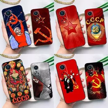Флаг СССР СССР CCCP для Huawei P20 P30 P40 Lite Pro Nova 5T Nova 9 P Smart 2019 чехол для Honor 50 Lite чехол P Smart Z
