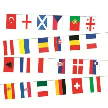 Флаг страны Кубка Европы 2024 года, 7 м, флаг стран Европы, струнные флаги Кубка Европы, баннер Кубка Европы для декора футбольных событий 01