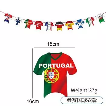 Flag Stylish Soccer Hangings For Bars And Clubs Celebrating European Cup Matches Jersey Design