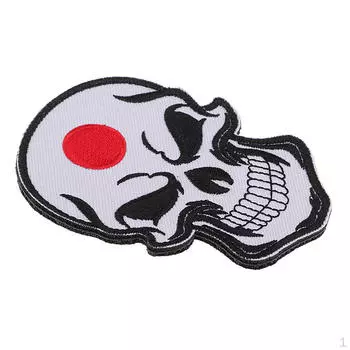 Флаг Вышивка Патч Череп Эмблема Военный Значок Нарукавная Повязка Япония