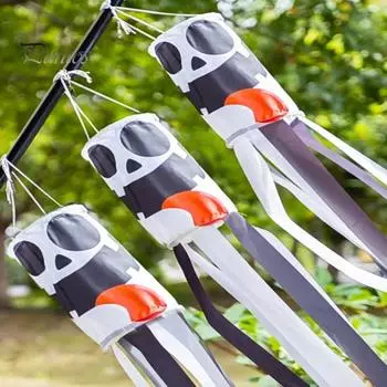 Флаг-ветроуказатель для украшения на открытом воздухе на Хэллоуин с кисточками и лентами, флаг-ветроуказатель с рисунком на Хэллоуин для террасы у входной двери двора 2