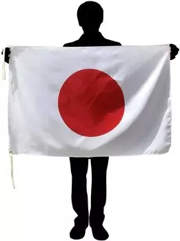 Флаг Японии TOSPA №1 Чемпионат мира в поддержку японской национальной сборной Хиномару с водоотталкивающей отделкой Tetron 70 x 105 см Сделано в Японии