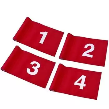 Флаги для гольфа из нейлона 420D с трубкой, пронумерованные, для обучения гольфу 2