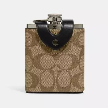 Флакон Coach In Signature Canvas цвета бронзы, хаки