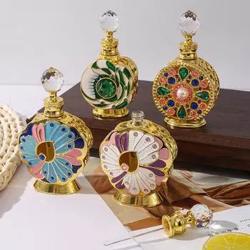 Флакон для духов Desert Rose в стиле Дубая - элегантный цветочный контейнер для аромата 12ml белый