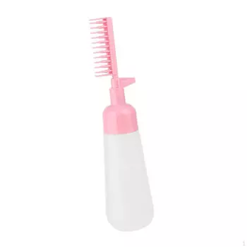 Флакон для краски для волос Comb, флакон-дозатор для окрашивания для дома, салона розовый