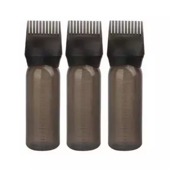 Флакон с краской для волос Brush Integrated, 177 мл, черный, 3 шт.