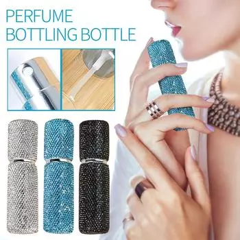 Флаконы для духов Diamond 10 мл Пробный флакон для макияжа для путешествий One Size чёрный