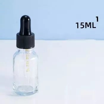 Флаконы-капельницы со шкалой, реагент, капли для глаз, прозрачное стекло, ароматерапия, жидкость, пипетка, многоразовые бутылки, дорожные 15ml