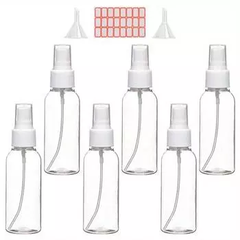 Флаконы-распылители, 30 мл/1,01 унции 50 мл/1,69 унций 80 мл/2,71 унции Набор пустых пластиковых мини-флаконов для путешествий с мелким туманом 30ml/1.01oz