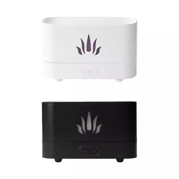 Ароматический диффузор Flame, компактный, с автоматическим отключением, персональный настольный увлажнитель, портативный мини-увлажнитель для гостиничного номера, спальни, стола, подарка белый