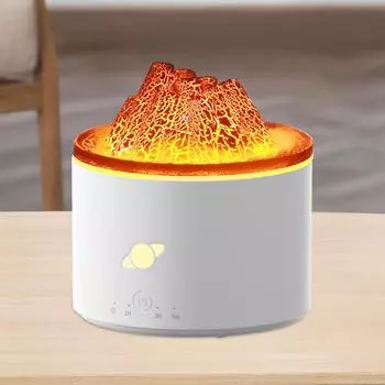 Flame Aroma Diffuser Quiet Small Air Humidifier Desktop Humidifier Portable Mini Humidifier for Tabletop SPA Bedroom Yoga Office белый