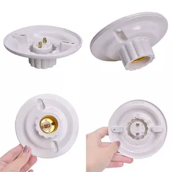 Flame Retardant Light Base Screw LED Light Bulb Holder Hanging Lamp E27 Lamp Holder Home