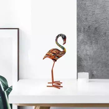 Фламинго Садовая Статуя Птица Скульптура Крытый Открытый Газон Домашнее Украшение Фигурка Из Смолы Для Крыльца Style B