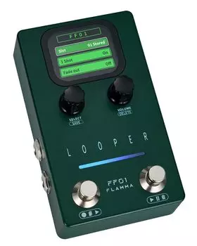 FLAMMA Looper Guitar FF01 Looper Pedal 40 160-минутный стерео лупер с электрическим затуханием USB-педаль управления данными, — слоты, время, экран,