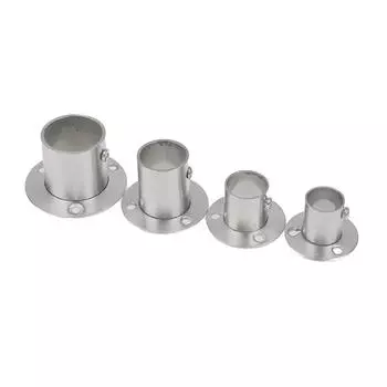 Фланцевое сиденье из нержавеющей стали для гардероба, карниз для штор, сиденье для круглой трубы, кронштейн для сидений, фурнитура для мебели, держатель для полотенец