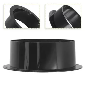 Фланцевый соединитель для настенного монтажа из АБС-пластика, адаптер для вентиляционной трубы, круглое соединение для вентиляционной трубы, соединение воздуховодов 100/125/150 мм